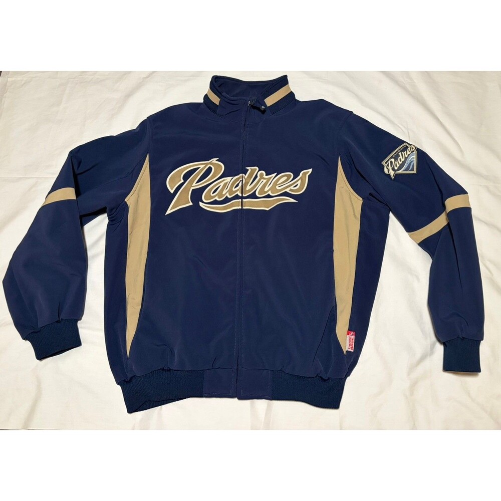 SAN DIEGO PADRES XL Jacket Majestic Thermal Base Softshell Fleece Lined MLB